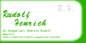 rudolf hemrich business card